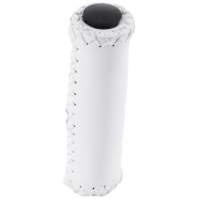 Paar Vintage Lederen Fietshandvatten Handvatten Trekkingstuur Hoes Kleur: Wit