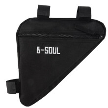 B-SOUL 4 Kleuren Outdoor Driehoekige Waterdichte Fietstas Fietszadel Fietstassen Racefietsaccessoires Fietsopbergtas (Zwart)