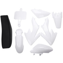 8Pcs 50Cc 110Cc 125Cc 140Cc Plastic 4-Tiempos Crf50 Juego de Bicicleta Todoterreno Asiento de Guardabarros - Motocicleta Motocicleta Diy Kits