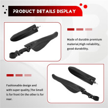 Black Mountain Bike Bicycle Road Tire Front Rear Mudguard Set Mud Guard flying fish
