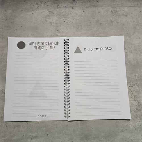 Meaningful Parent Child Interactive Planner Portable Unique Keepsake Notebook for Improve Parent and Child Relationship 2