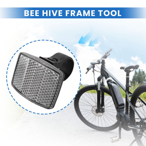 1 Pair Cycle Bicycle Bike Light Reflector Rear Front For Handlebar & Saddle Bar