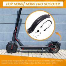 Rear Mudguard and Bracket Replacement Accessory Compatible with M365/M365 Pro Scooter with Screws and Screw Caps