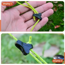 30 StüCk Camping Zelt Markise Seilverschluss Einsteller Rutschfeste Windseilschnallen Dreieckiger Kabelspanner Stopper Einsteller Werkzeug