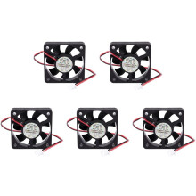 5Stück 50mm 12V 2Pin 4000RPM Gleitlager PC Gehaeuse CPU Kuehlvorrichtung Kuehlventilator