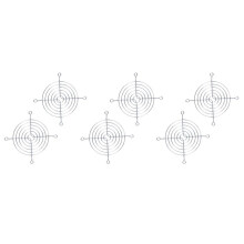 6 x Metal Wire Finger Guard Protection Grid 80 mm PC Fan Cooler