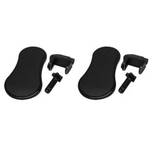 2X Hand Shoulder Protect Armstödsdyna Skrivbord Fästbart Datorbord Armstöd Musmattor Arm Handledsstöd Stolförlängare för Bord Svart