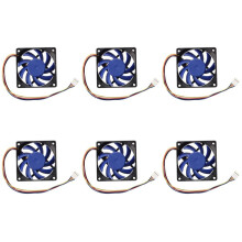 6X 12V  32 70mm 4-Pin Computer Case CFM PWM CPU PC Fan  & Black