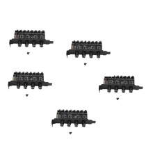 5X Pc 8 Kanäle Fächer Hub 4 Knopf Lüfter Dreh Zahl Regler für Cpu Fall HDD VGA Pwm Lüfter Pci Halterung Leistung Durch 12 V Lüfter Steuerung