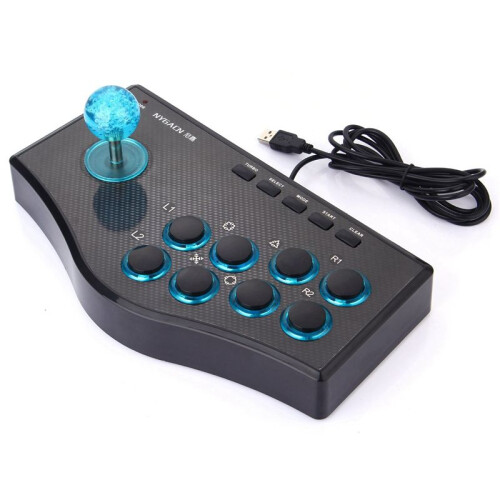 2X Wired Game Controller Game Rocker USB Arcade Joystick USBF Stick for PS3 Computer PC Gamepad Gaming Console