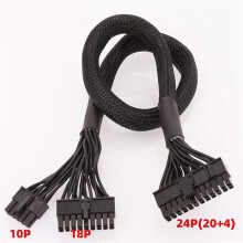 2X 10+18-Pin to 24-Pin Modular Power Cable for RM550X RM650X RM750X RM850X RM850X RM1000X