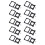 10X Black Plastic CPU Fan Mounting Bracket Base for Socket 478 1