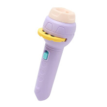 Kids Slide Projector Flashlight with Animal Patterns, 2 in 1 Educational Night Light Toy Purple