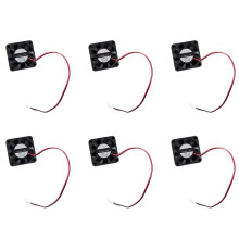6X  12V 0.1A 2 Pin PC Case CPU Cooler Cooling Fan 40mm X 40mm X 10mm