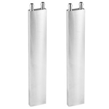 2X Aluminium Flüssig-Wasser Kühl Block für Computer Cpu Kühler für Pc und Laptop Cpu Silber Kühl Körper System (240 Mm)