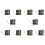 10pcs 70x70mm 12V 3-Pin PC Computer Case CPU  Brushless Cooler Cooling Fan Black 1