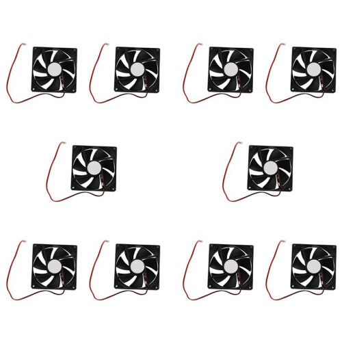 10pcs 90mm X 25mm  12V 2Pin Cooling Fan for Computer Case CPU Cooler