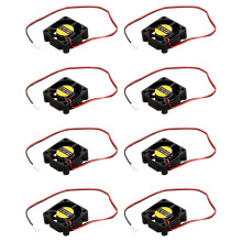 8st 30 mm X 30 mm X 10 mm 3010S 12V 0,06A BorstlöS -KylfläKt
