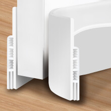 Silicone Door Draft Stopper 38 Inch Under Door Seal with Strong Adhesive for Energy Saving and Noise Reduction