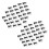 Black Plastic White, Mounting for  CPU Cooler, 60 Pcs 2