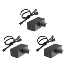 3X PWM-Geschwindigkeitsregler, 4-Poliger PWM-LüFterregler, PWM-Regler, USB-Typ-C-Netzteil, DIY-WasserküHlung, KüHler, Option B