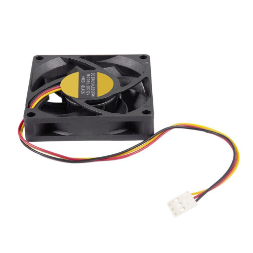 6pcs 70x70mm 12V 3-Pin PC Computer Case CPU  Brushless Cooler Cooling Fan Black 1