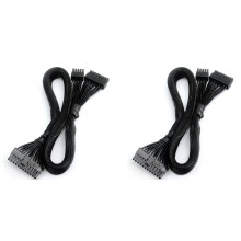2X ATX 24Pin to 18+10Pin Motherboard PSU Modular Power Supply Cable for Cooler Master V550 V650 V750 V850 V700 V1000