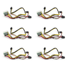 6X PCI-E 6Pin EntréE 12V 300W -ATX-300W 24Pin ATX Commutateur PSU Module D'Alimentation