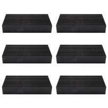 6X Durable Silver Aluminium Radiating Fin Cooling Heatsink 80X27X150MM for LED Power Transistor Electrical Radiator Chip