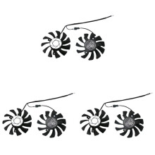 HA8010H12F-Z 75MM 2Pin GTX1050Ti GPU Cooler DUAL Fan for MSI Geforce GTX 1050Ti GTX-1050-Ti-4GT-OC(6Pcs)