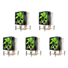5X LANSHUO CPU Cooler 2 Heat Pipes Ultra Quiet Cooler Fan CPU Radiator for LGA 2011 X79 X99 X299 (3Pin Single Fan)