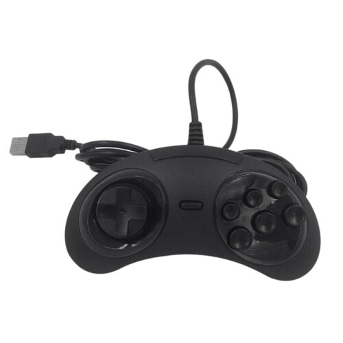 4X Controller di Gioco USB Gamepad 6 Pulsanti per  Supporto per Joystick di Gioco USB per PC  Gamepad Mega Drive
