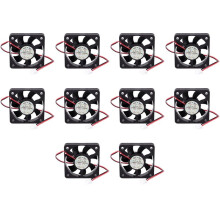 10pcs 50mm 12V 2Pin 4000RPM Sleeve Bearing PC Case CPU Cooler Cooling Fan