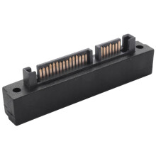 2X Right Angled 90 Degree SFF-8482 SAS 22 Pin to 7 Pin + 15 Pin Hard Disk Drive Adapter
