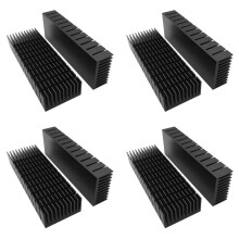 Kit de Dissipateur Thermique 8 PièCes 40 mm 120 mm X 40 mm X 20 Mm, Dissipateur Thermique en Aluminium  Froid pour le Refroidissement Du Module