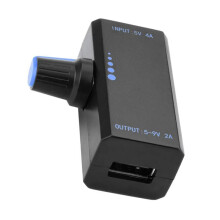 2X 18W USB-Snelheidsregelaar met Hoog Vermogen DC5V 4A Verstelbare Ventilatorkoeler Type-C USB-Ventilatorsnelheid Radiatoraccessoires
