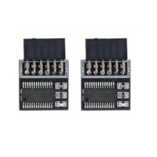 2X TPM 2.0 Verschlüsselung Sicherheit Modul Remote Karte LPC-12PIN Modul für GIGABYTE 12PIN LPC TPM2.0 LPC 12 Pin Sicherheit Modul
