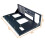 2X Open Computerchassis Dual-Way Server E-ATX/ATX Moederbordbeugel Testrek Open Koelrek (ATX) 3