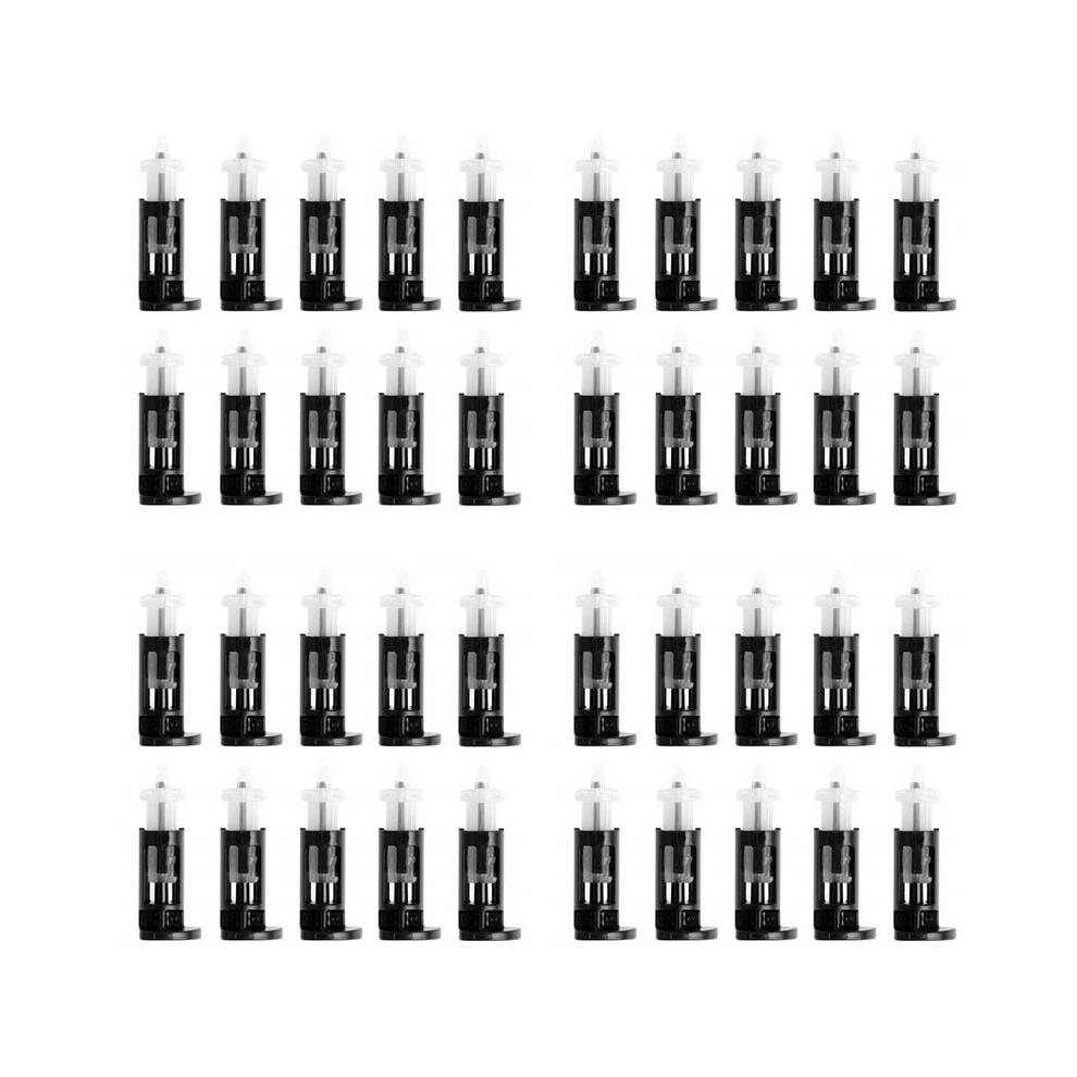 40Pcs Plastic Mounting Clip For 4 Way Cpu Coolers 1155 775 Cpu Heatsink Mount Pin Push Screw Cooler Fan Fastener 4712651655015