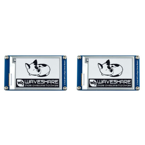 2X Waveshare 2.7 Inch Passive NFC-Powered E-Paper Module No Battery Wireless Powering & Data Transfer
