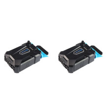 2X COOLCOLD Vacuüm Draagbare Laptopkoeler USB Luchtkoeler Externe Extractie Koelventilator Notebook voor 15 17 Inch Laptop