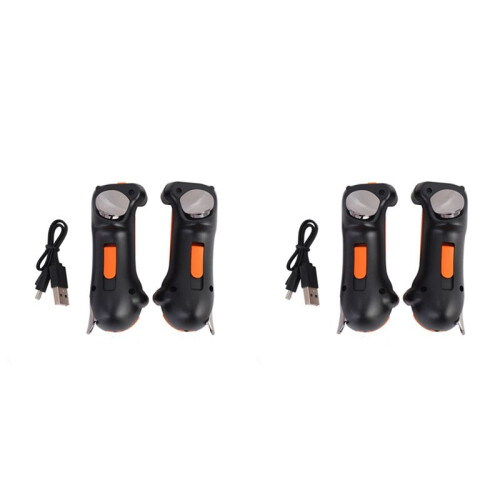 4X Six Finger for  PUBG Controller Capacitance Adjustable Mobile Game Trigger L1R1 Button Gamepad Joystick Orange