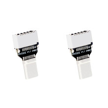 2X USB3.2 Typ-C-Stecker auf Typ-E-Buchse, Adapter, 20 Gbit/S, Computergehäuse-Front-Typ-E-Adapter für die Erweiterung Des Computer-Motherboards