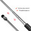 4X Universal Telescopic Stylus Pen for Touch Screens,Retractable Pointer Stick & Stylus with Special Flocking Tip(Black) 3