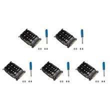 5X M.2 SSD zu U.2 Adapter 2In1 M.2 NVMe und -Bus NGFF SSD zu PCI-E U.2 SFF-8639 Adapter PCIe M2 Konverter, Ohne Gehäuse