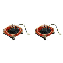 2X All-Coppe CPU-Radiator HTPC-Chassis Stille Ventilator CPU-Temperatuurregeling Ultradun Radiator-Minichassis