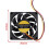 6pcs 70x70mm 12V 3-Pin PC Computer Case CPU  Brushless Cooler Cooling Fan Black 7