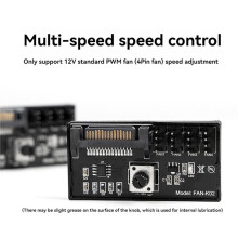2X PWM Fan Speed Controller High Power   Power 4Pin Fan Governor NAS Server Fan Speed Control 4-Way PWM