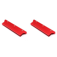2X RAM Heatsink Radiator Koeling Koellichaam Koeler voor DDR2 DDR3 DDR4 Desktop Geheugen Warmteafvoer Pad Rood