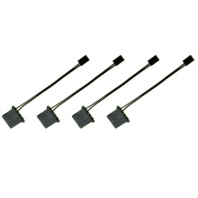 4 Pièces Séries IDE à 3 Broches Ventilateur Câble D'Alimentation  D Prise D'Alimentation à 3 Broches Connecteur Ordinateur PC Refroidissement